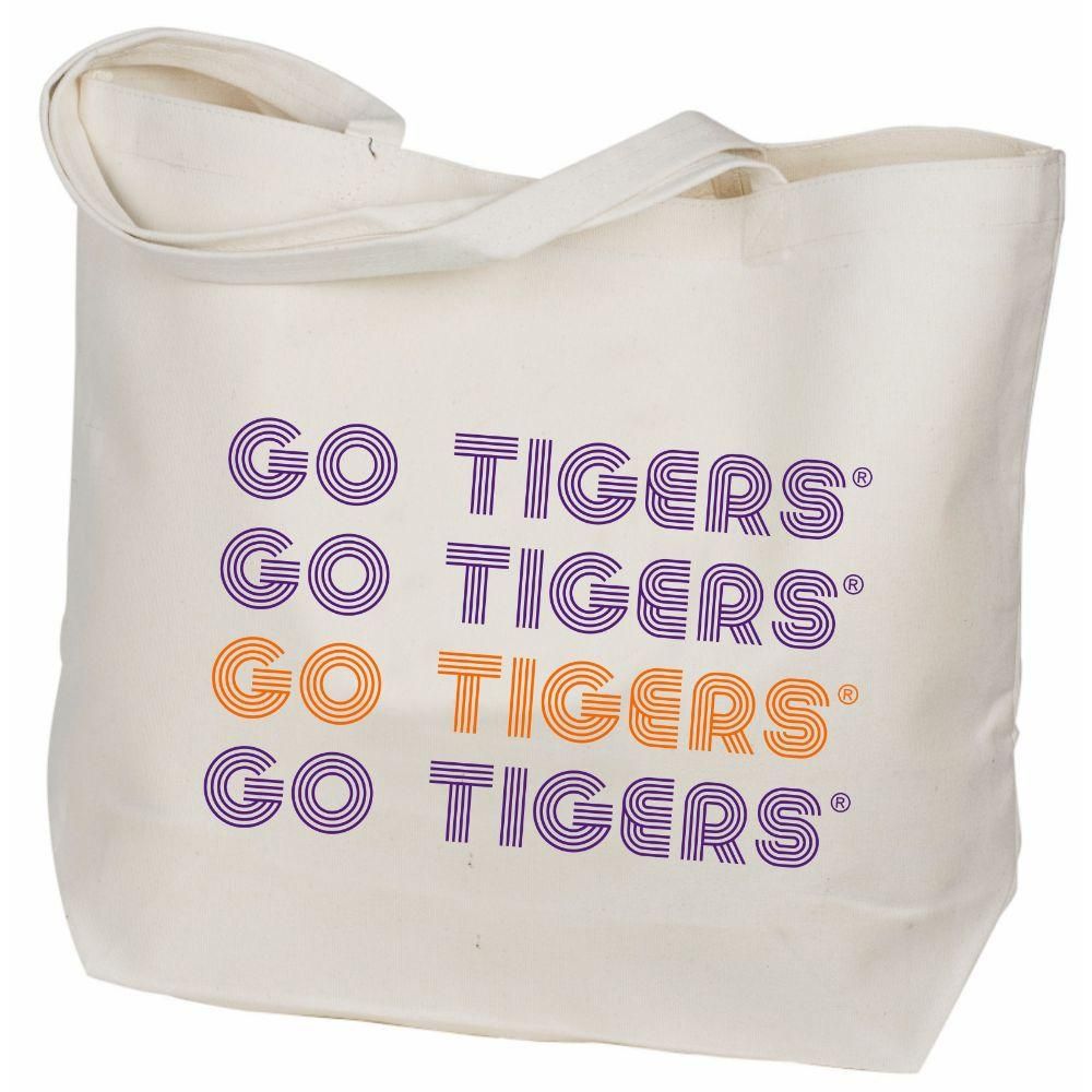  Clemson | Clemson Canvas Retro Tote | Alumni Hall