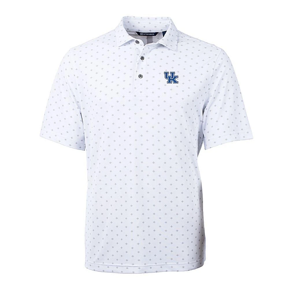 Kentucky Cutter & Buck Virtue Eco Pique Tile Print Polo