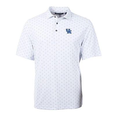 Kentucky Cutter & Buck Virtue Eco Pique Tile Print Polo