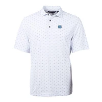 UNC Cutter & Buck Virtue Eco Pique Tile Print Polo