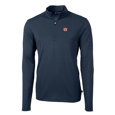 Auburn Cutter & Buck Virtue Eco Pique Quarter Zip