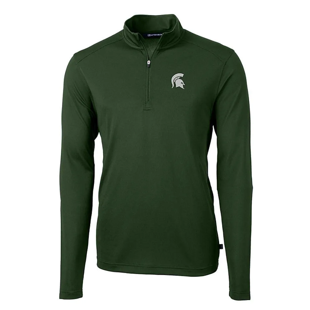 Spartans | Michigan State Cutter & Amp ; Buck Virtue Eco Pique Quarter Zip Alumni Hall