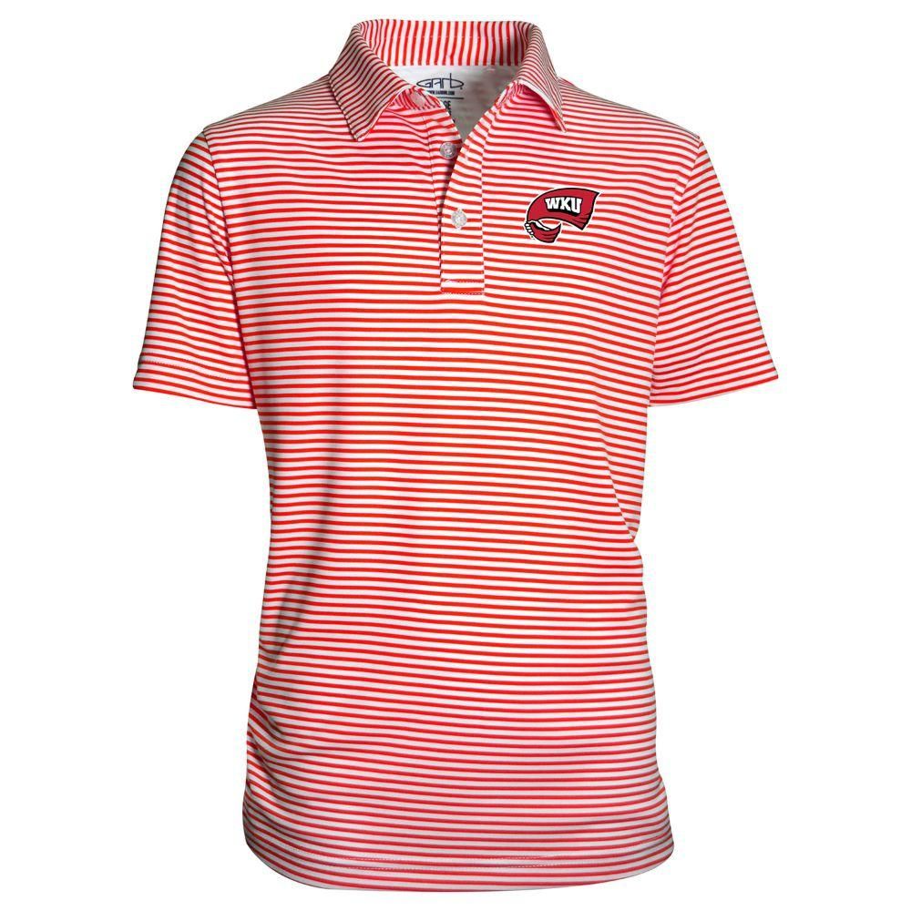 Wku | Western Kentucky Garb Toddler Stripe Polo Alumni Hall