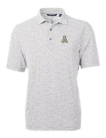 App | Appalachian State Cutter & Amp ; Buck Virtue Eco Pique Botanical Print Polo Alumni Hall