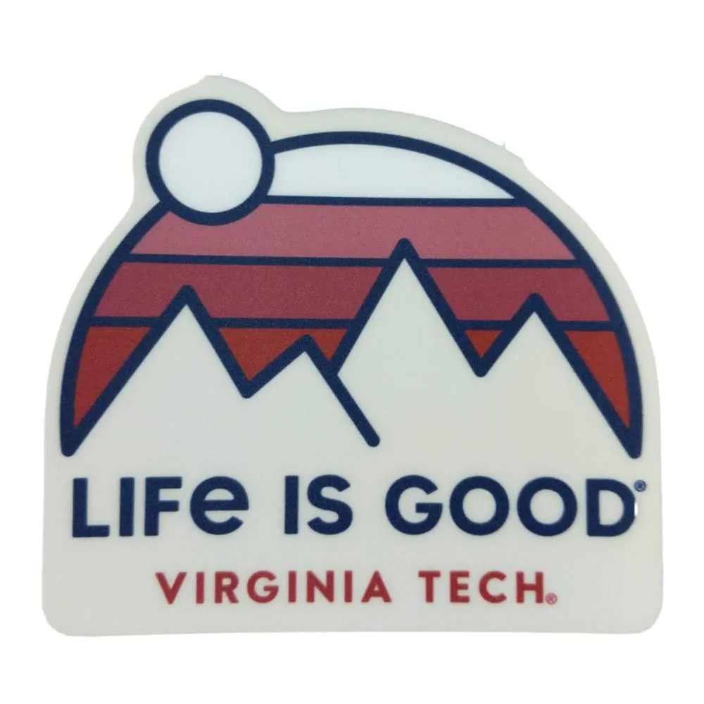  Vt | Virginia Tech Life Is Good Mountain Decal | Alumni Hall