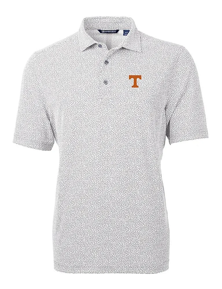 Vols | Tennessee Cutter & Amp ; Buck Virtue Eco Pique Botanical Print Polo Alumni Hall