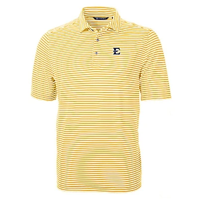 ETSU Cutter & Buck Striped Virtue Eco Pique Polo