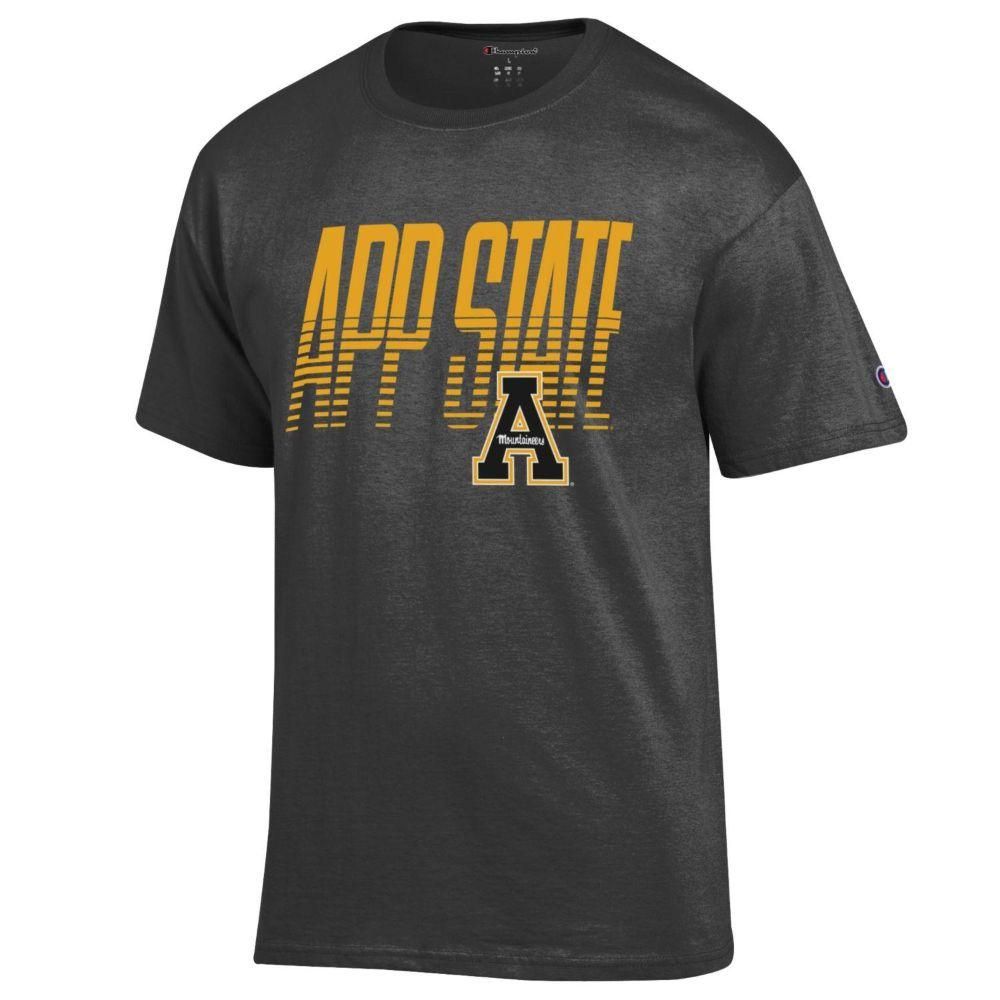 App | Appalachian State Champion Men's Wordmark Fade Tee Alumni Hall