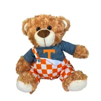  Vols | Tennessee 10 Inch   Bear Plush With Checkerboard Overalls | Alumni Hall