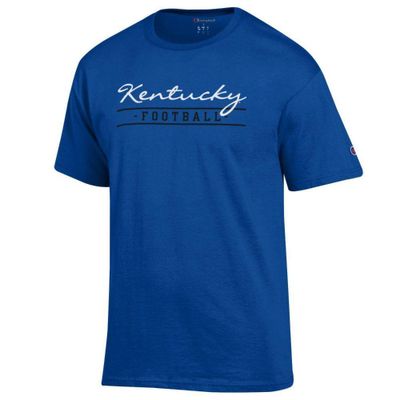 Kentucky Champion Women's Script Bar Football Tee