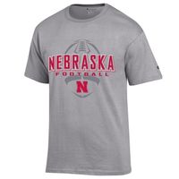 Huskers | Nebraska Champion Men's Wordmark Football Tee Alumni Hall