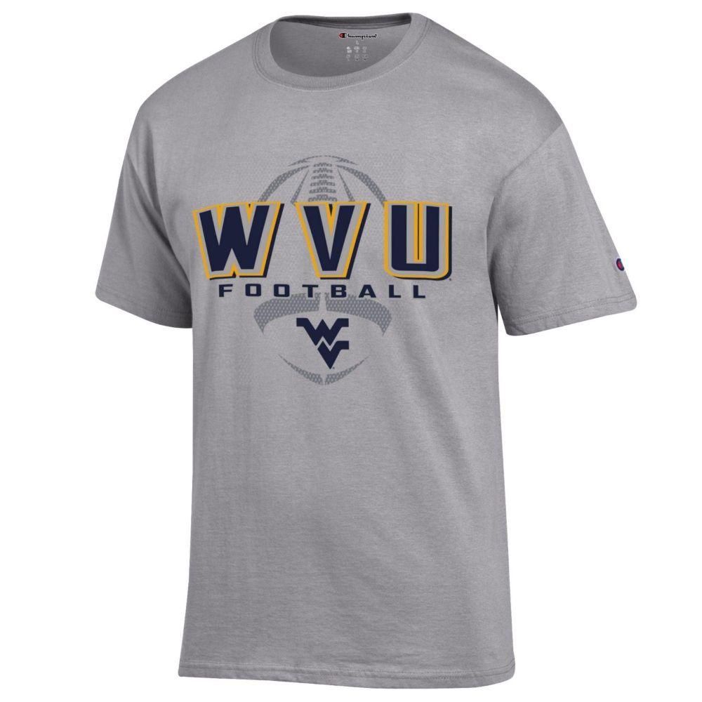 Wvu | West Virginia Champion Men's Wordmark Football Tee Alumni Hall