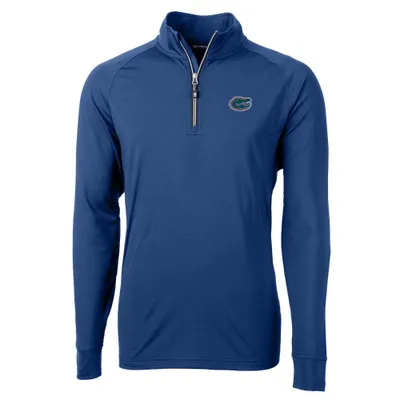 Gators | Florida Cutter And Buck Adapt Eco Knit 1/4 Zip Pullover Alumni Hall