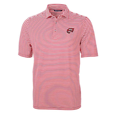 Western Kentucky Cutter & Buck Striped Virtue Eco Pique Polo