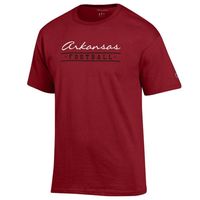 Razorbacks | Arkansas Champion Women's Script Bar Football Tee Alumni Hall