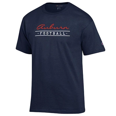 Auburn Champion Women's Script Bar Football Tee