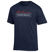 Auburn Champion Women's Script Bar Football Tee