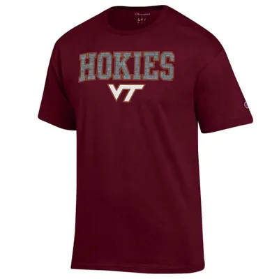 Hokies | Virginia Tech Champion Men's Stone Lettering Tee Alumni Hall