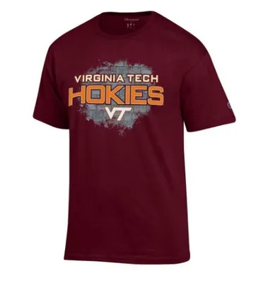 Hokies | Virginia Tech Champion Men's Stone Background Tee Alumni Hall