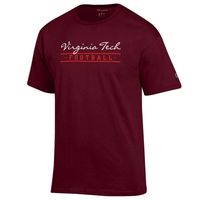 Virginia Tech Champion Women's Script Bar Football Tee