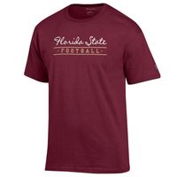 Fsu | Florida State Champion Women's Script Bar Football Tee Alumni Hall