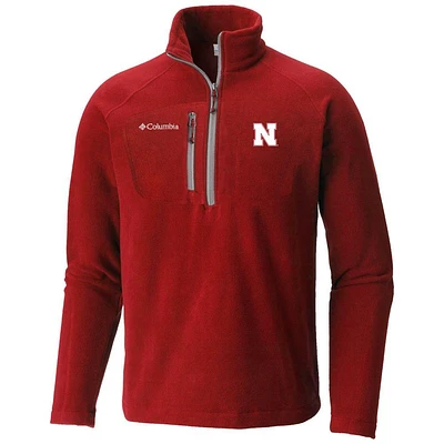 Nebraska Columbia Men's Fast Trek III 1/2 Zip Pullover