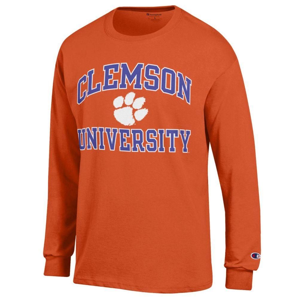 Clemson | Champion Arch Logo Long Sleeve Tee Alumni Hall