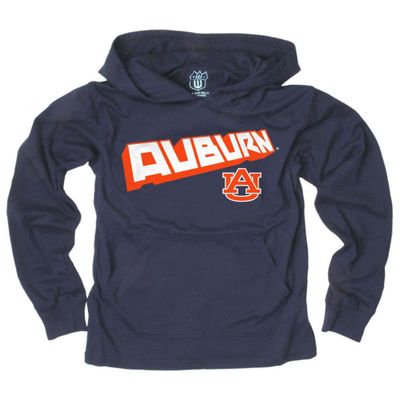 Aub | Auburn Kids Angled Long Sleeve Hooded Tee Alumni Hall