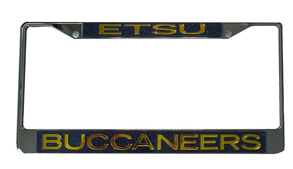 ETSU Glitter Mirror Finish License Plate Frame