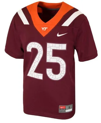 Hokies | Virginia Tech Nike Youth Replica # 25 Football Jersey Alumni Hall