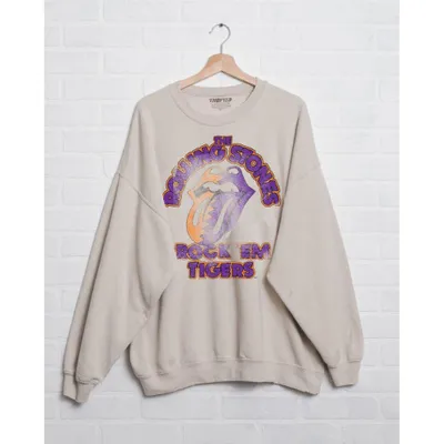 Tigers | Clemson Rolling Stones Rock ' Em Thrifted Sweatshirt Alumni Hall