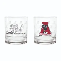  Bama | Alabama 14oz Vault Repeat Rocks Glass | Alumni Hall