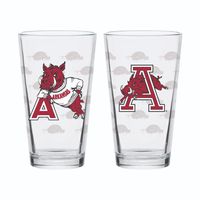  Razorbacks | Arkansas Razorbacks Vault Logo Pint Glass | Alumni Hall