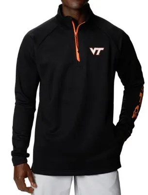 Vt | Virginia Tech Columbia Terminal Tackle Fleece 1/4 Zip Alumni Hall