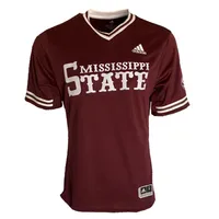 Bulldogs | Mississippi State Adidas V- Neck Baseball Jersey Alumni Hall