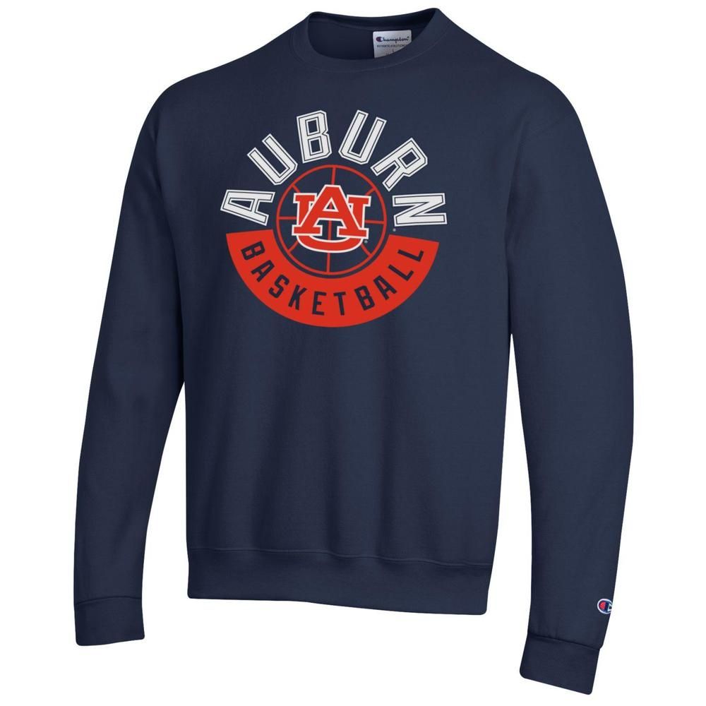 Aub | Auburn Champion Men's Center Court Basketball Crew Sweatshirt Alumni Hall