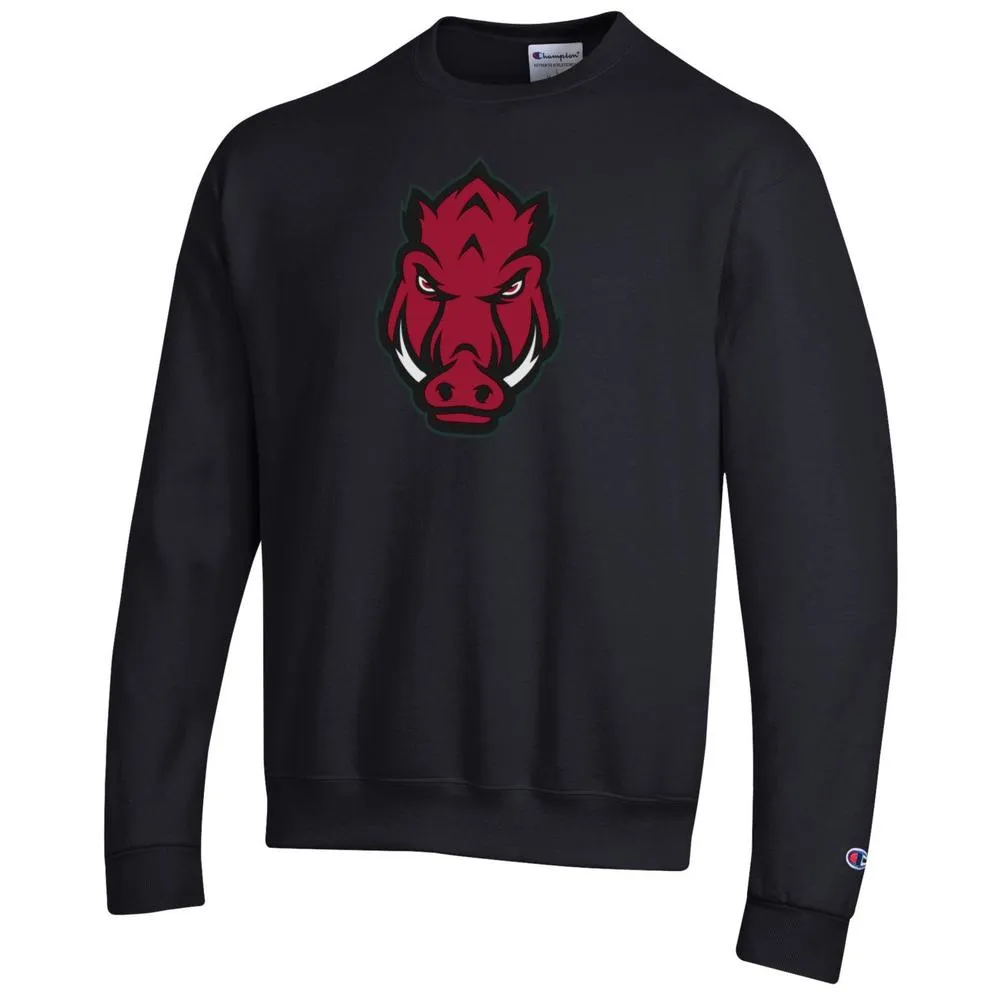 Hogs | Arkansas Champion Front Hog Crew Sweatshirt Alumni Hall