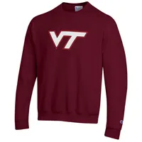 Hokies | Virginia Tech Champion Giant Logo Crew Sweatshirt Alumni Hall