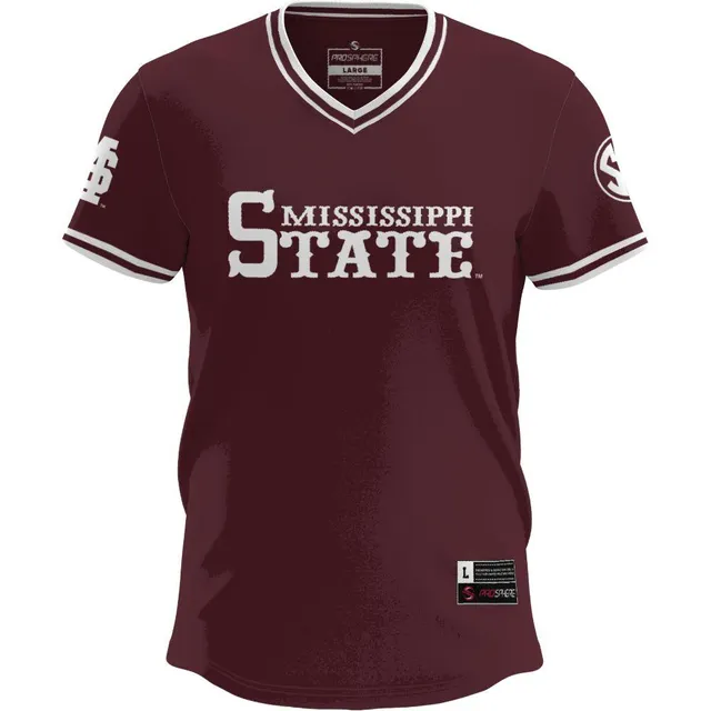 Youth ProSphere #1 White Mississippi State Bulldogs Baseball Jersey