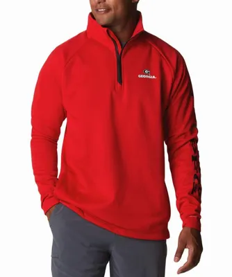 Dawgs | Georgia Columbia Terminal Tackle Fleece 1/4 Zip Pullover Alumni Hall