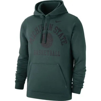 Spartans | Michigan State Nike Men's Club Fleece Arch Basketball Hoodie Alumni Hall