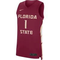 Fsu | Florida State Nike Men's Replica # 1 Road Jersey Alumni Halll