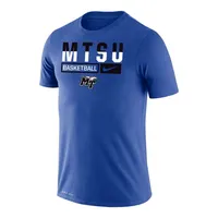 Mtsu | Nike Men's Dri- Fit Legend Short Sleeve Basketball Tee Alumni Hall