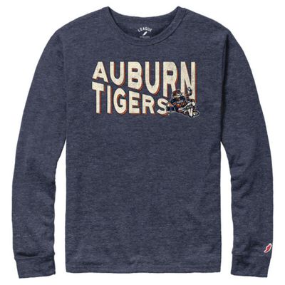 Aub | Auburn League Original Aubie Diagonal Long Sleeve Tee Alumni Hall