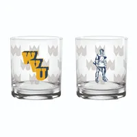  Wvu | West Virginia 14oz Repeat Rocks Glass | Alumni Hall