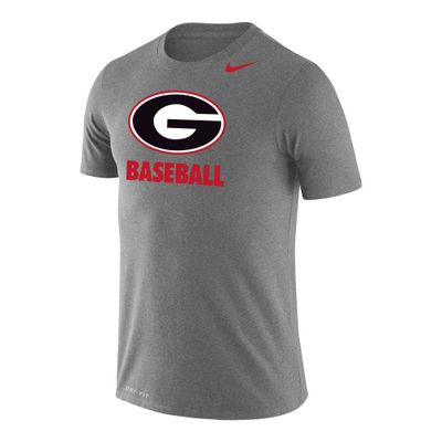 Dawgs | Georgia Nike Men's Dri- Fit Legend Baseball Short Sleeve Tee Alumni Hall