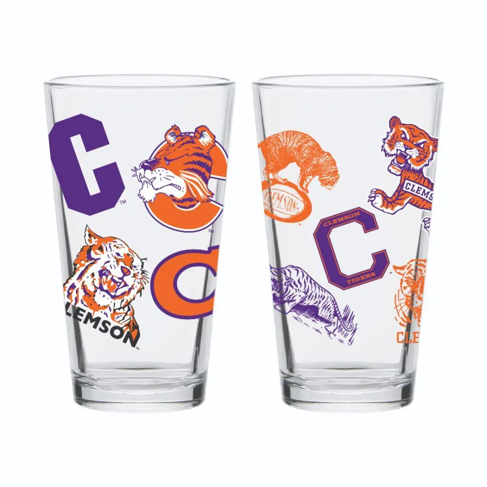  Clemson | Clemson 16oz Vault Medley Pint Glass | Alumni Hall