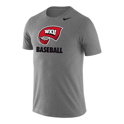 Wku | Western Kentucky Nike Men's Dri- Fit Legend Baseball Short Sleeve Tee Alumni Hall