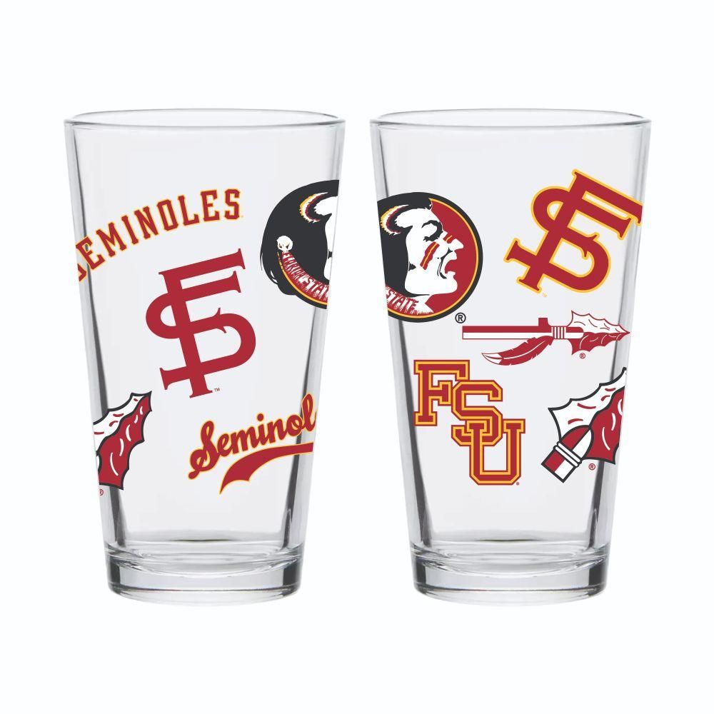  Fsu | Florida State 16oz Vault Medley Pint Glass | Alumni Hall