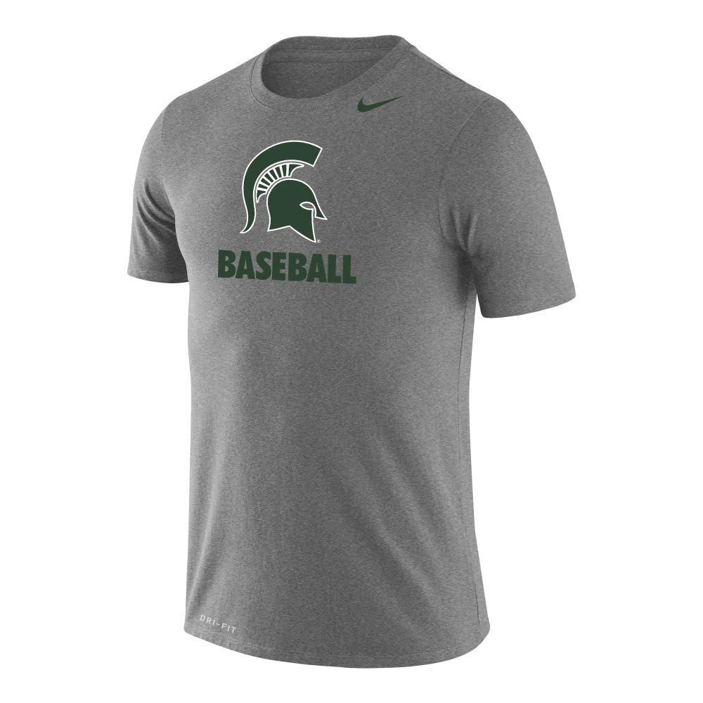 Spartans | Michigan State Nike Men's Dri- Fit Legend Baseball Short Sleeve Tee Alumni Hall